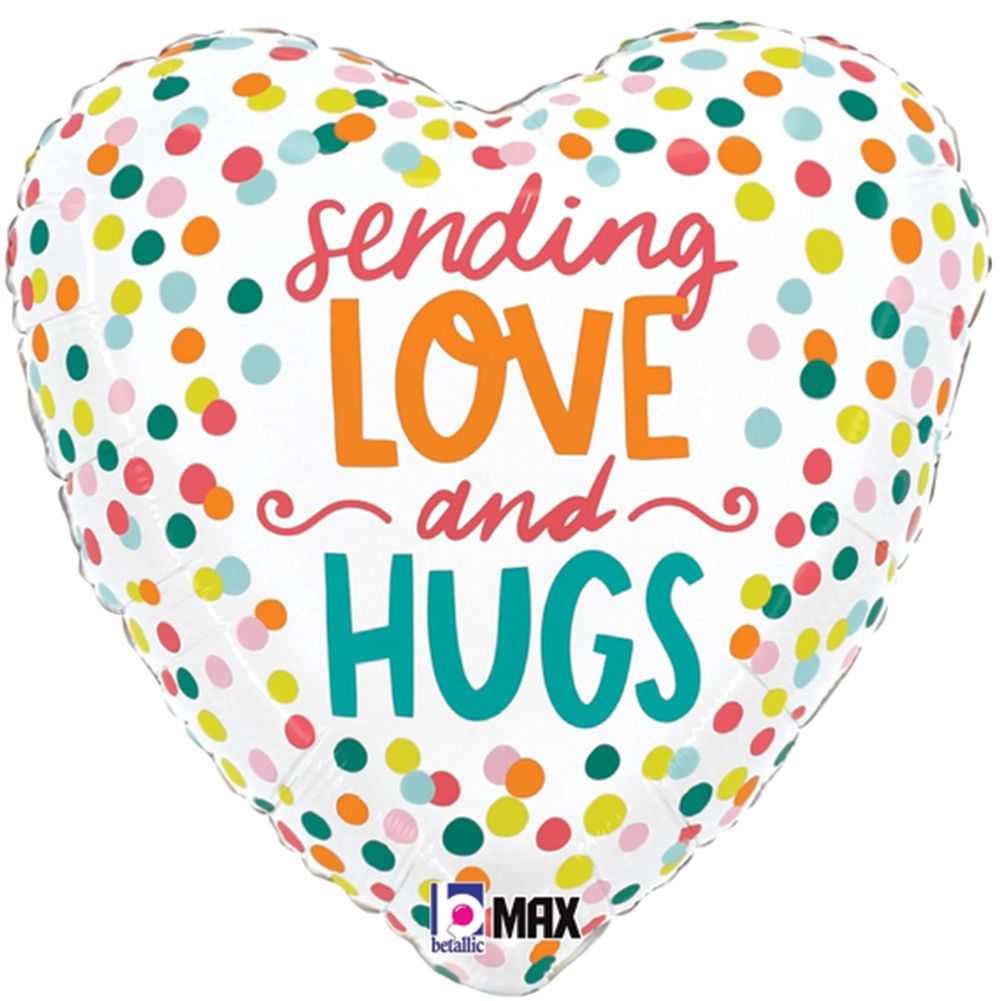 18" Sending Love And Hugs Max Float Foil Balloon (1ct)