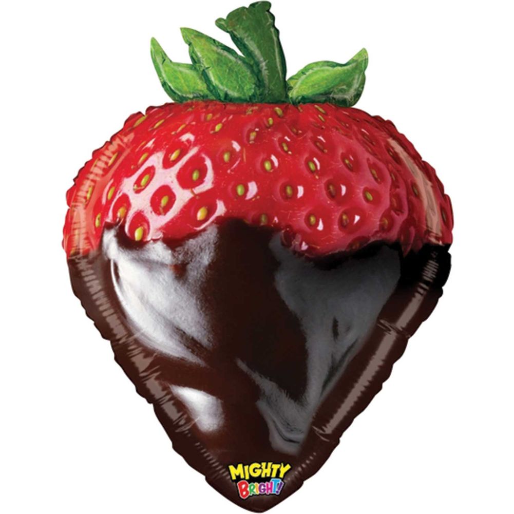 26" Mighty Chocolate Strawberry Foil Balloon (1ct)