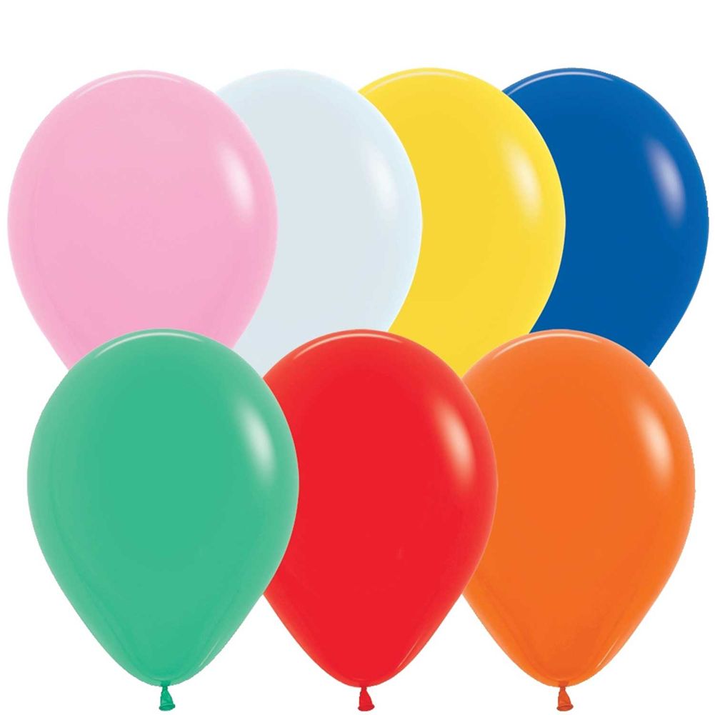 Sempertex 5" Fashion Assortment Latex Balloons (100ct)