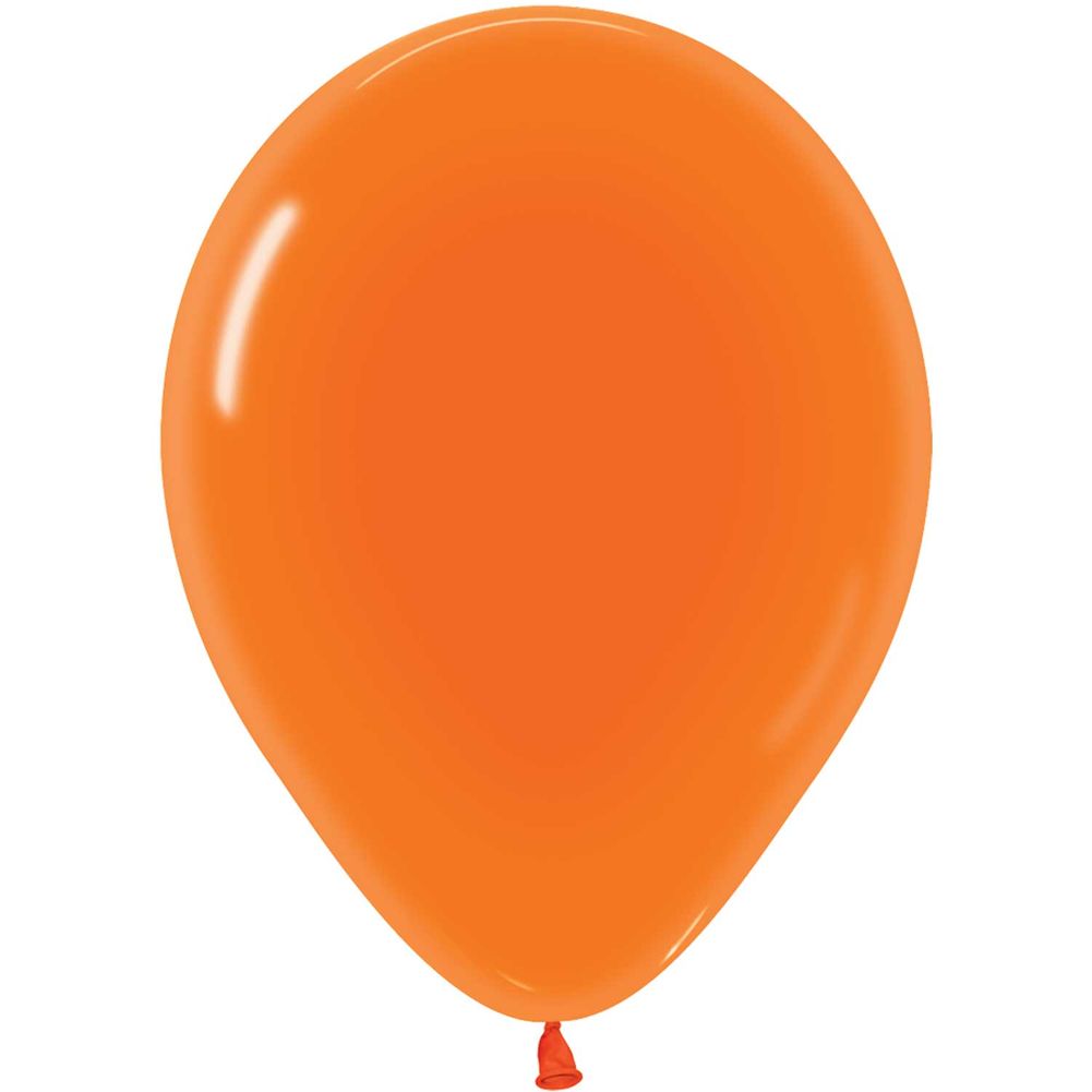 Sempertex 5" Crystal Orange Latex Balloons (100ct)