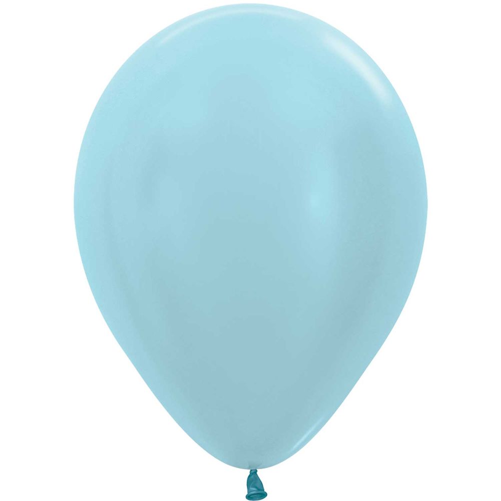 Sempertex 5" Pearl Blue Latex Balloons (100ct)