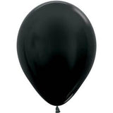Sempertex 5" Metallic Black Latex Balloons (100ct)