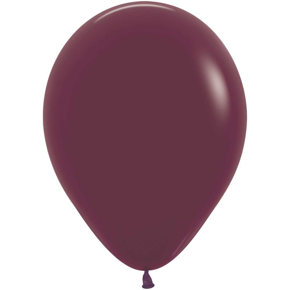 Sempertex 5" Deluxe Burgundy Latex Balloons (100ct)