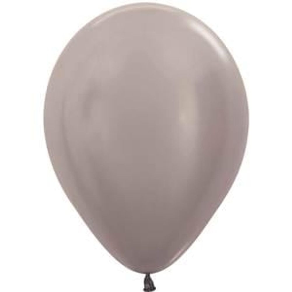 Sempertex 5" Metallic Greige Latex Balloons (100ct)