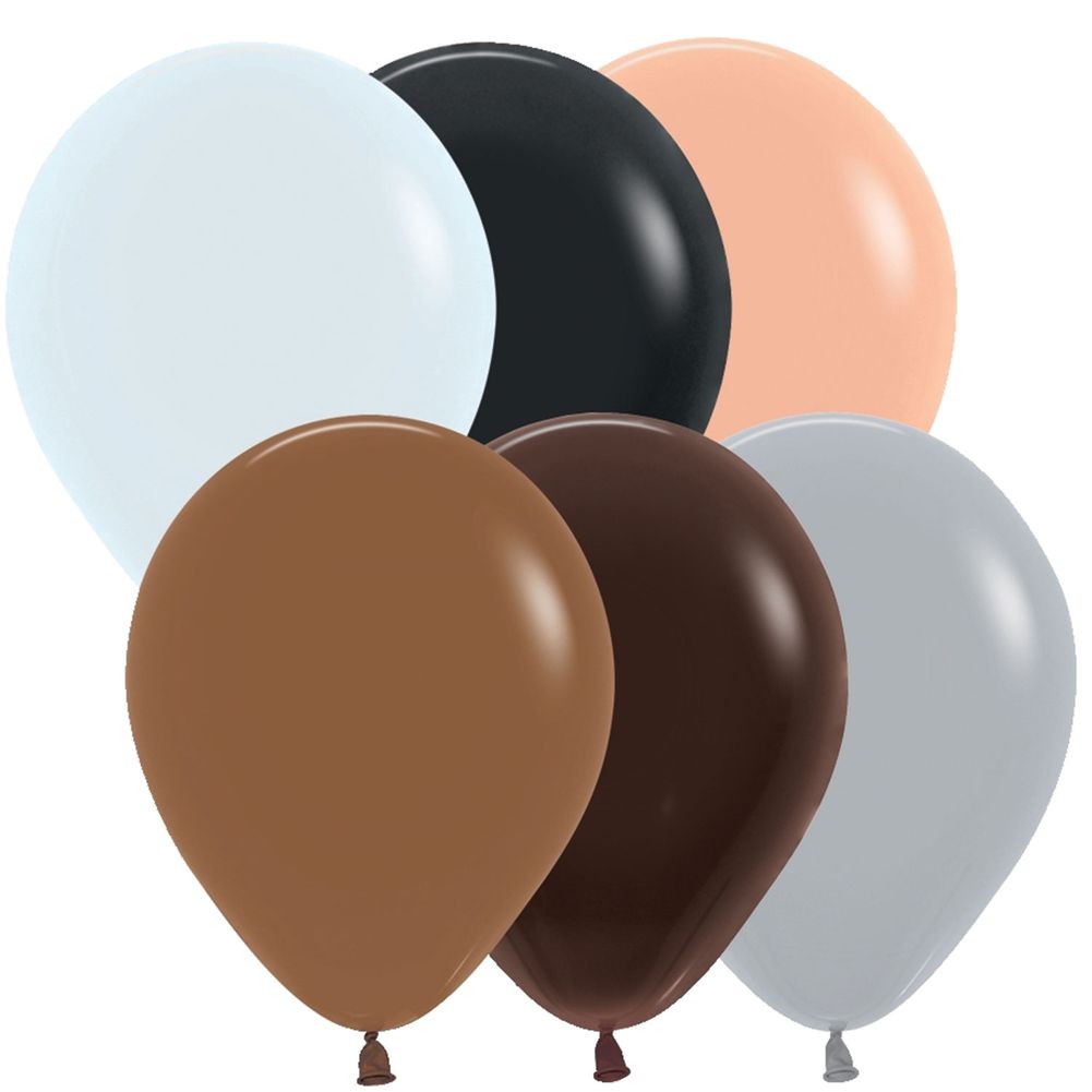 Sempertex 5" Neutral Assortment Latex Balloons (100ct)