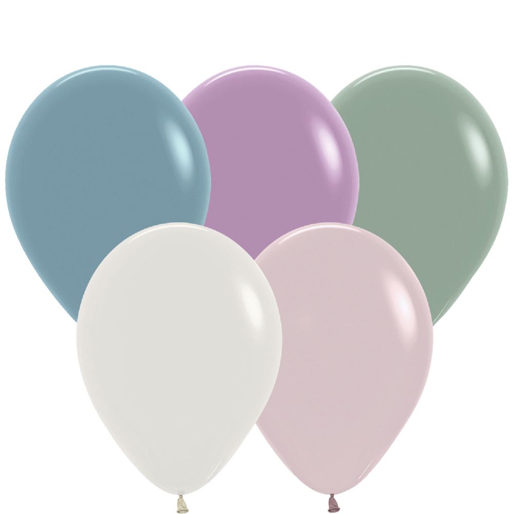 Sempertex 5" Pastel Dusk Assorted Latex Balloons (100ct)
