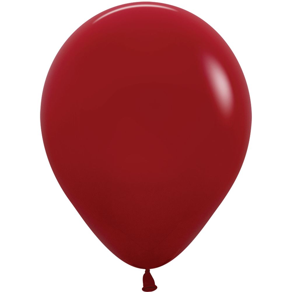 Sempertex 5" Deluxe Imperial Red Latex Balloons (100ct)