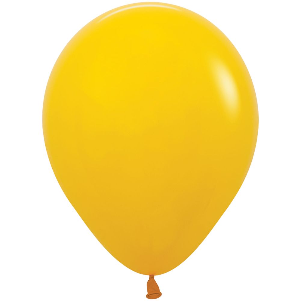 Sempertex 5" Deluxe Honey Yellow Latex Balloons (100ct)