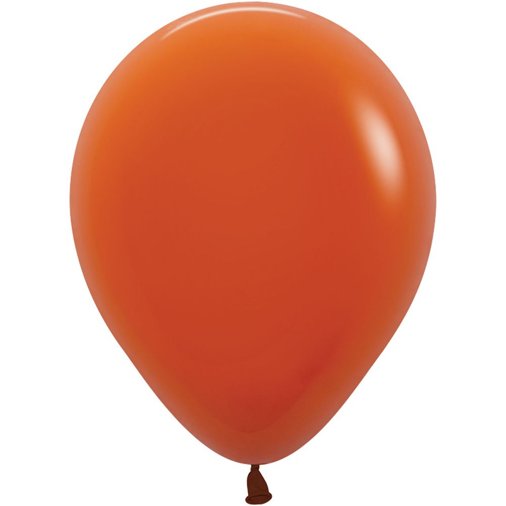 Sempertex 5" Deluxe Sunset Orange Latex Balloons (100ct)