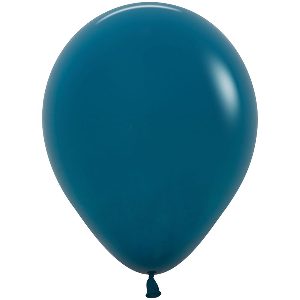 Sempertex 5" Deluxe Deep Teal Latex Balloons (100ct)