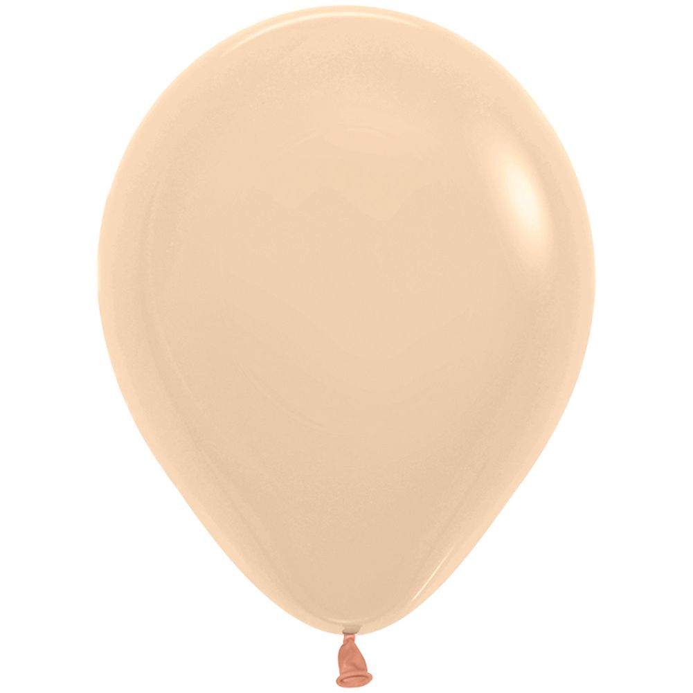 Sempertex 5" Pastel Matte Malibu Peach Latex Balloons (100ct)