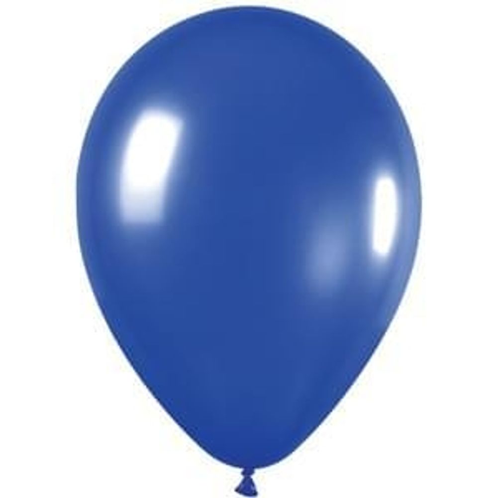 Sempertex 11" Metallic Blue Latex Balloons (100ct)