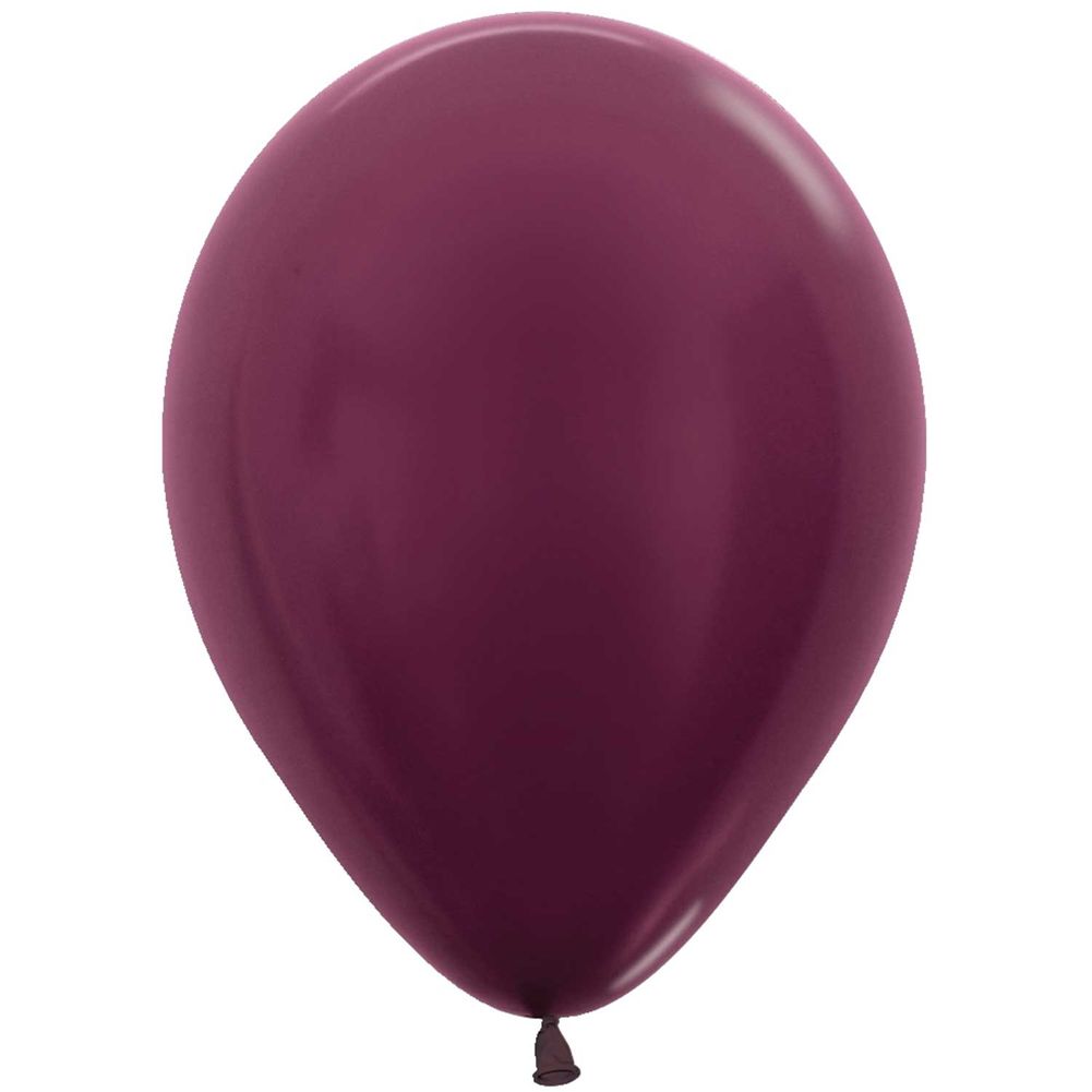 Sempertex 11" Metallic Burgundy Latex Balloons (100ct)