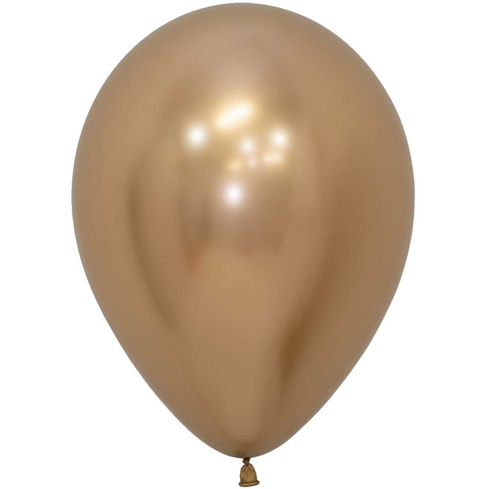 Sempertex 11" Reflex Gold Latex Balloons (50ct)