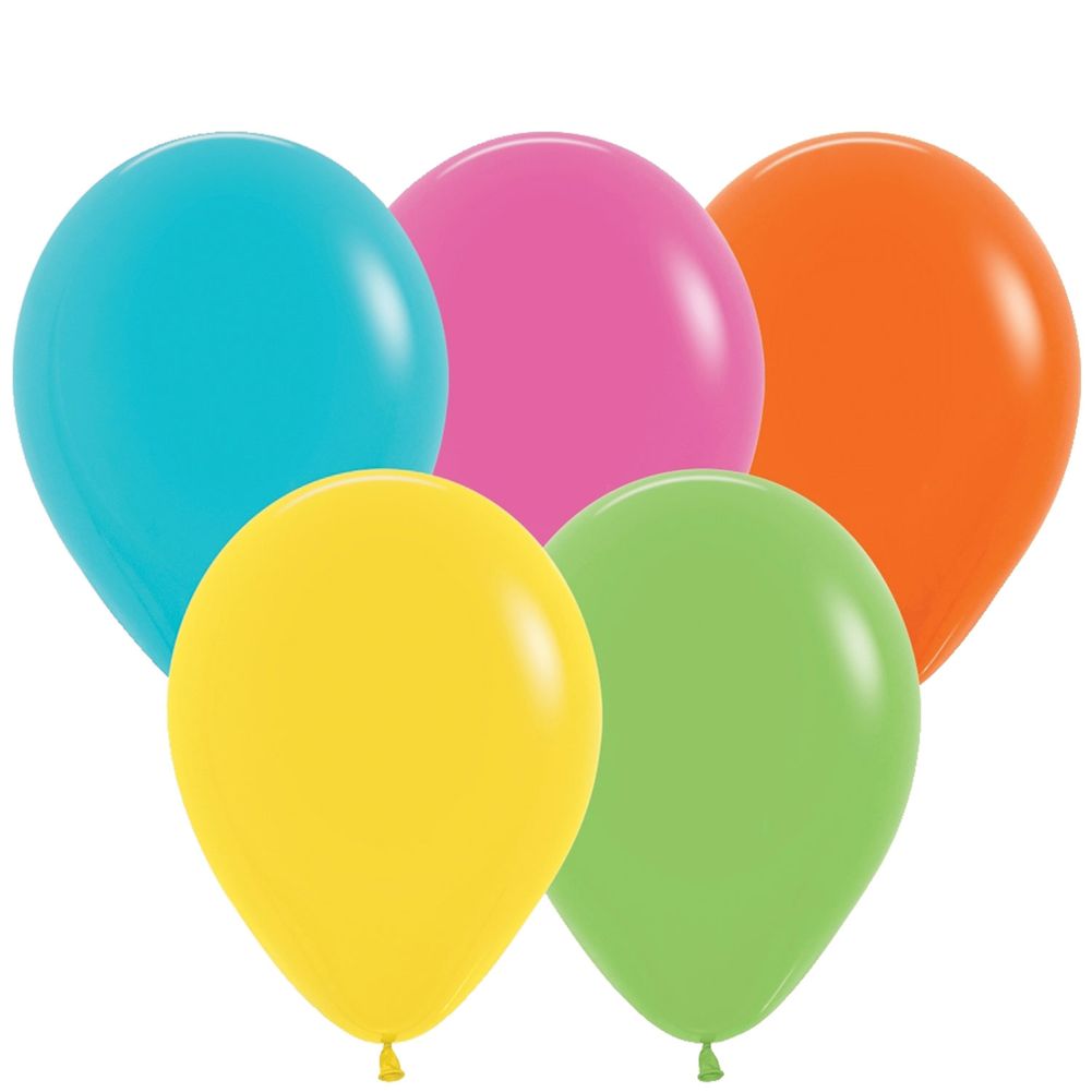 Sempertex 11" Tropical Assortment Latex Balloons (100ct)