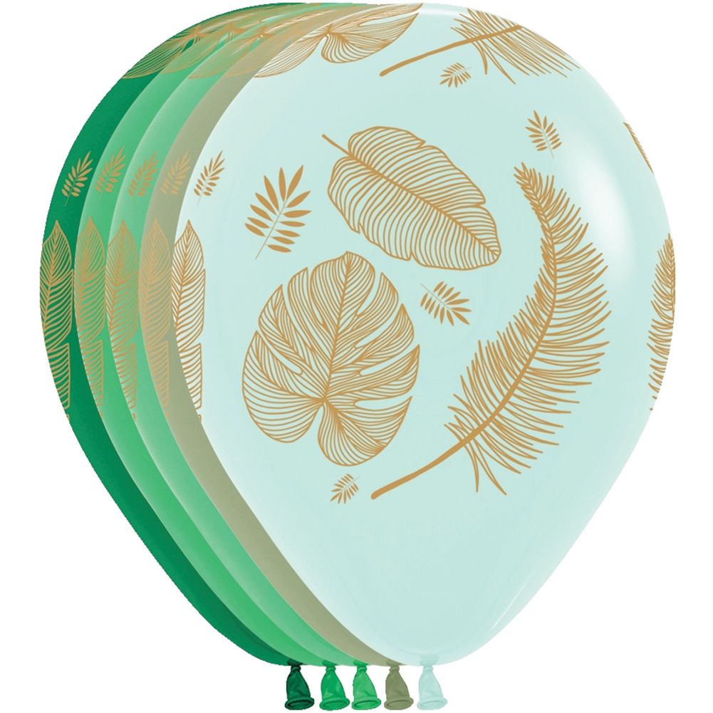 Tropical Leaves 11" Latex Balloons (50ct)