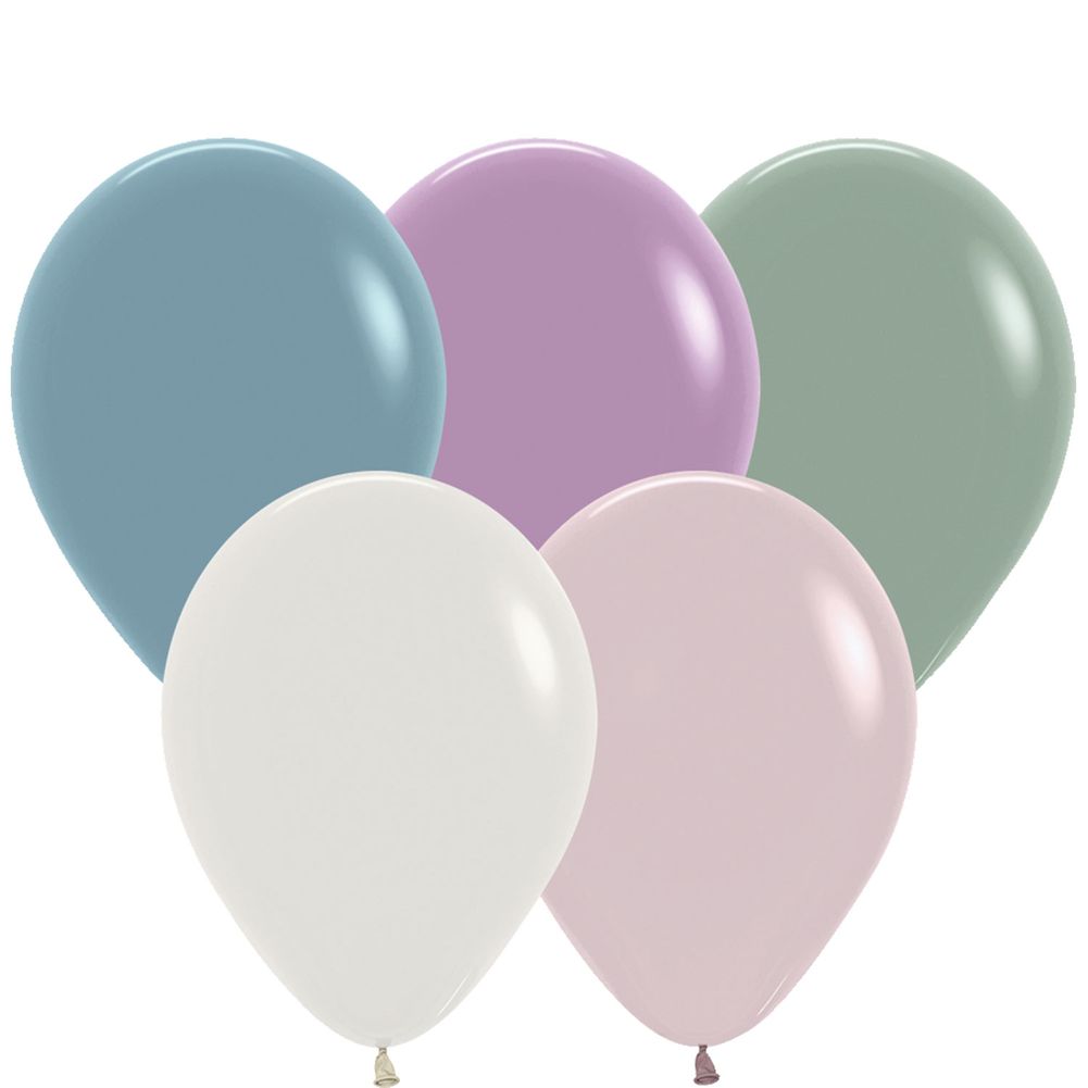Sempertex 11" Pastel Dusk Assorted Latex Balloons (100ct)