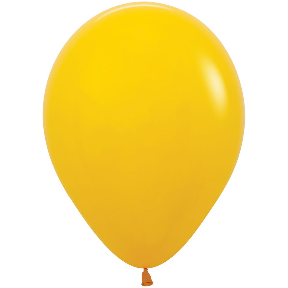 Sempertex 11" Deluxe Honey Yellow Latex Balloons (100ct)