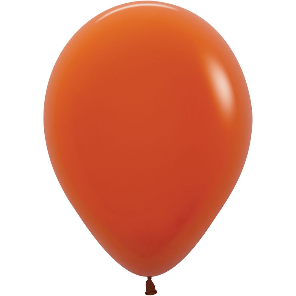 Sempertex 11" Deluxe Sunset Orange Latex Balloons (100ct)