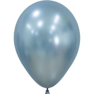 Sempertex 11" Silk Arctic Blue Latex Balloons (100ct)