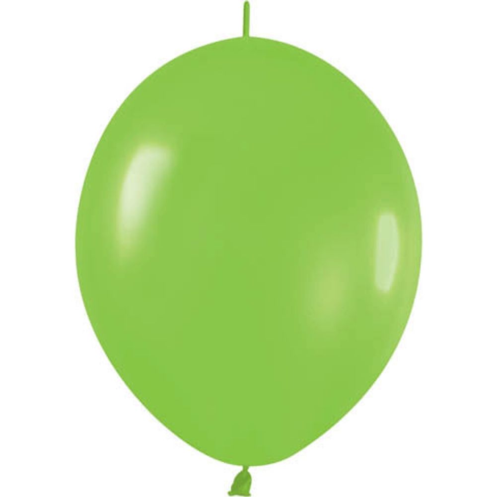 Sempertex 12" Deluxe Key Lime Link-O-Loon Latex Balloons (50ct)