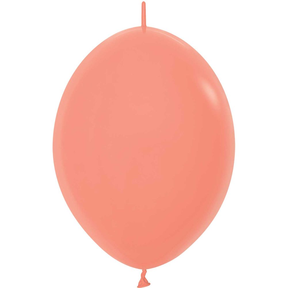 Sempertex 12" Neon Orange Link-O-Loon Latex Balloons (50ct)