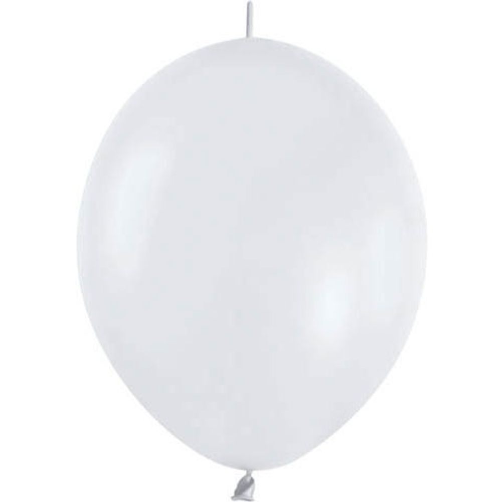 Sempertex 12" Pearl White Latex Balloons (10ct)