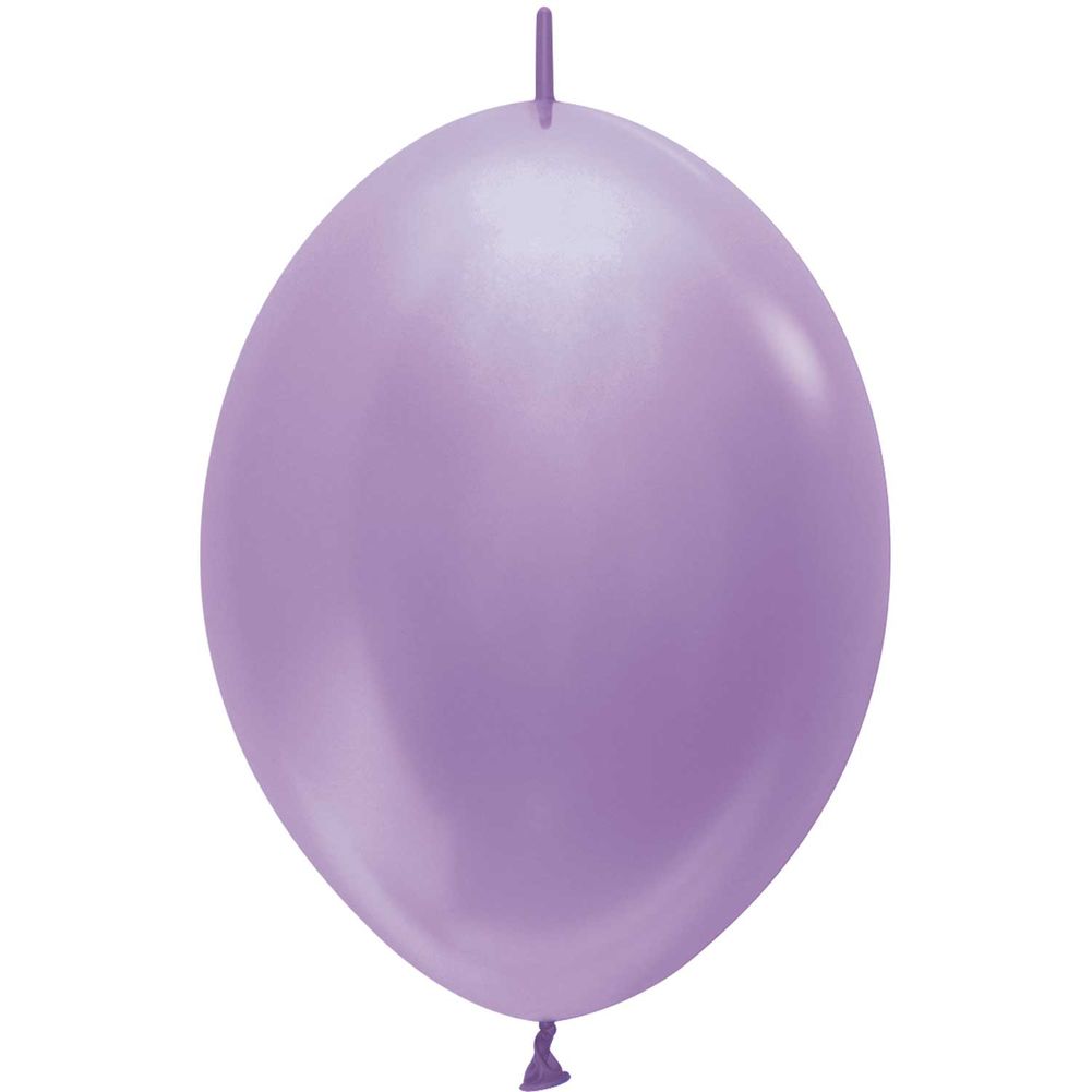 Sempertex 12" Pearl Lilac Link-O-Loon Latex Balloons (50ct)