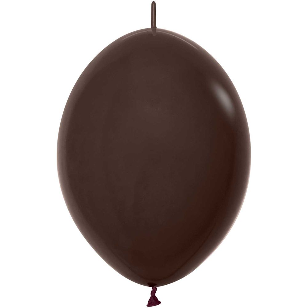 Sempertex 12" Deluxe Chocolate Link-O-Loon Latex Balloons (50ct)
