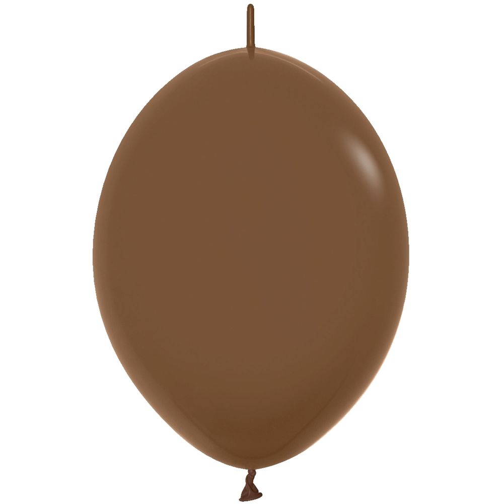 Sempertex 12" Deluxe Coffee Link-O-Loon Latex Balloons (50ct)