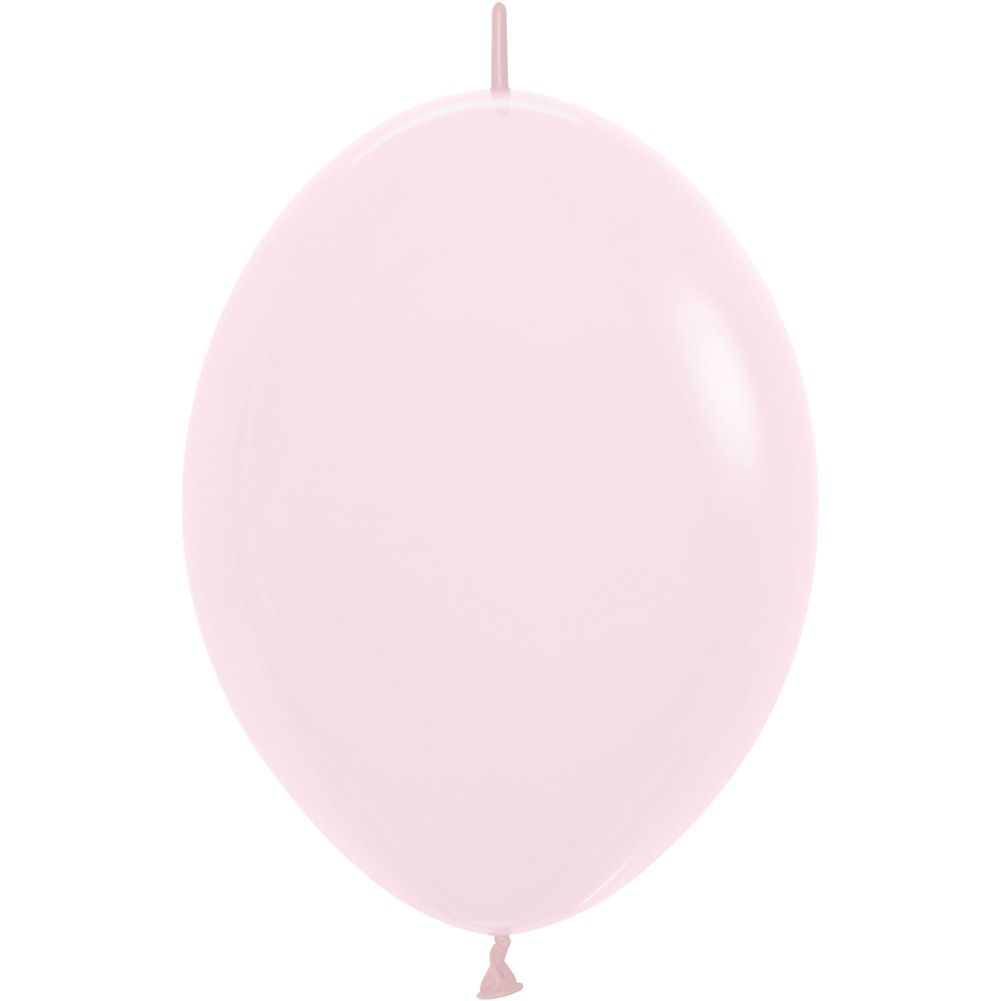 Sempertex 6" Pastel Matte Pink Link-O-Loon Latex Balloons (50ct)