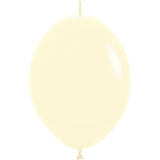 Sempertex 6" Pastel Matte Yellow Link-O-Loon Latex Balloons (50ct)