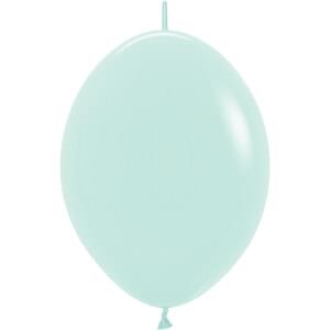 Sempertex 6" Pastel Matte Green Link-O-Loon Latex Balloons (50ct)