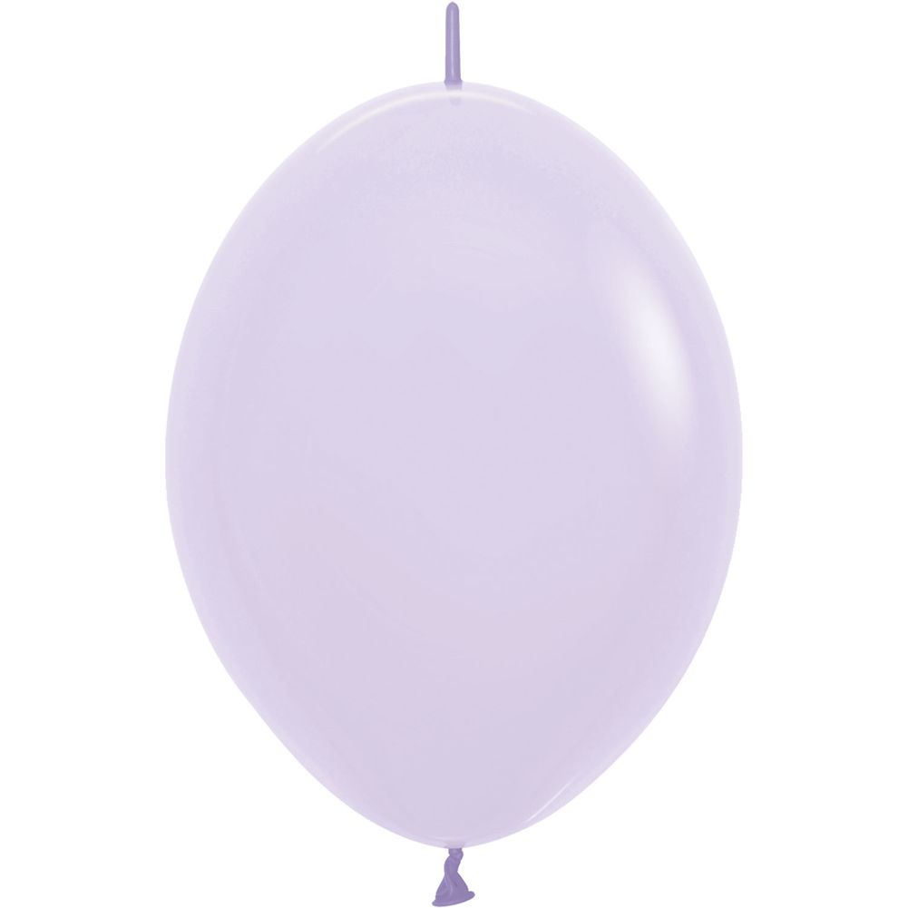 Sempertex 6" Pastel Matte Lilac Link-O-Loon Latex Balloons (50ct)