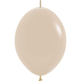 Sempertex 6" Deluxe White Sand Link-O-Loon Latex Balloons (50ct)