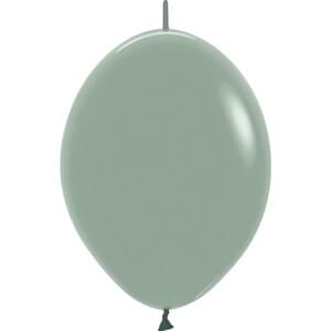 Sempertex 6" Pastel Dusk Laurel Green Link-O-Loon Latex Balloons (50ct)