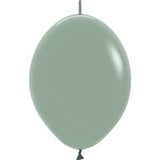 Sempertex 6" Pastel Dusk Laurel Green Link-O-Loon Latex Balloons (50ct)