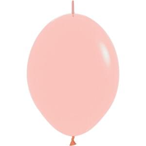 Sempertex 6" Pastel Matte Melon Link-O-Loon Latex Balloons (50ct)