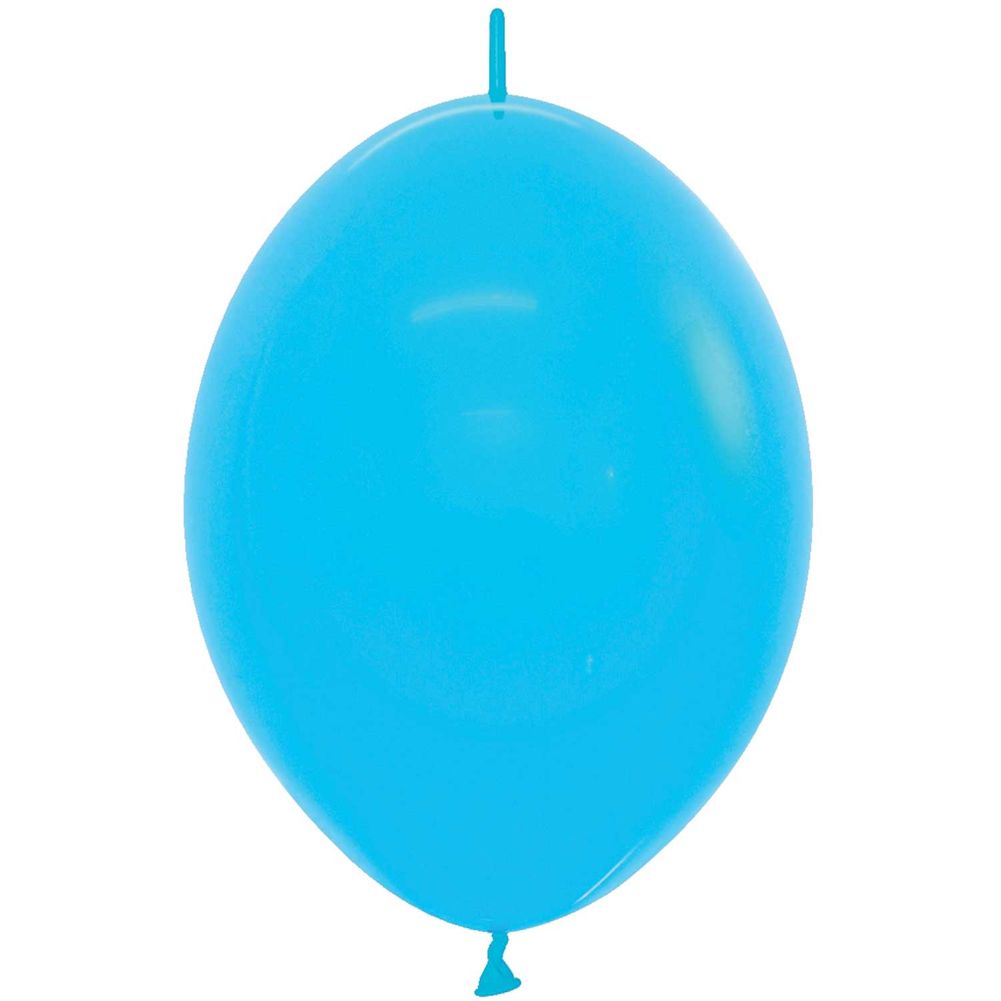 Sempertex 6" Fashion Blue Link-O-Loon Latex Balloons (50ct)