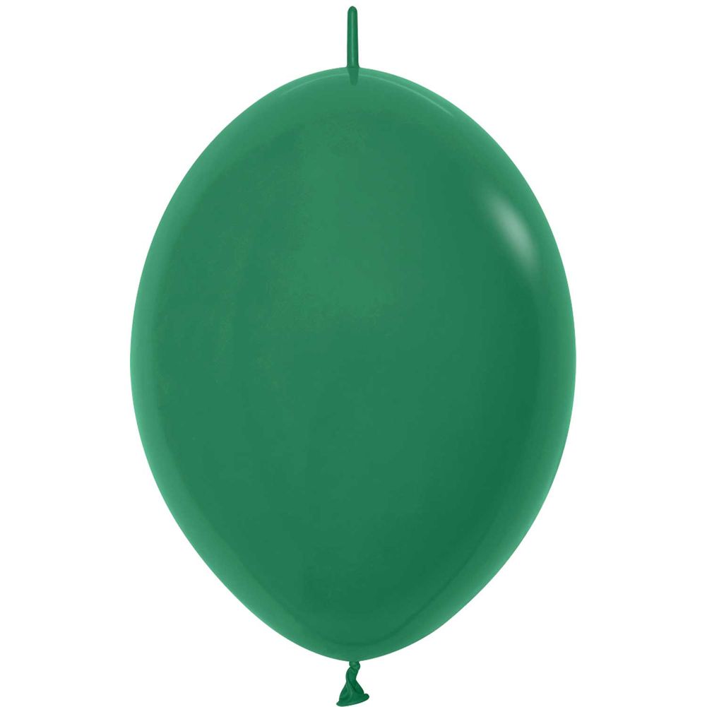 Sempertex 6" Fashion Forest Green Link-O-Loon Latex Balloons (50ct)