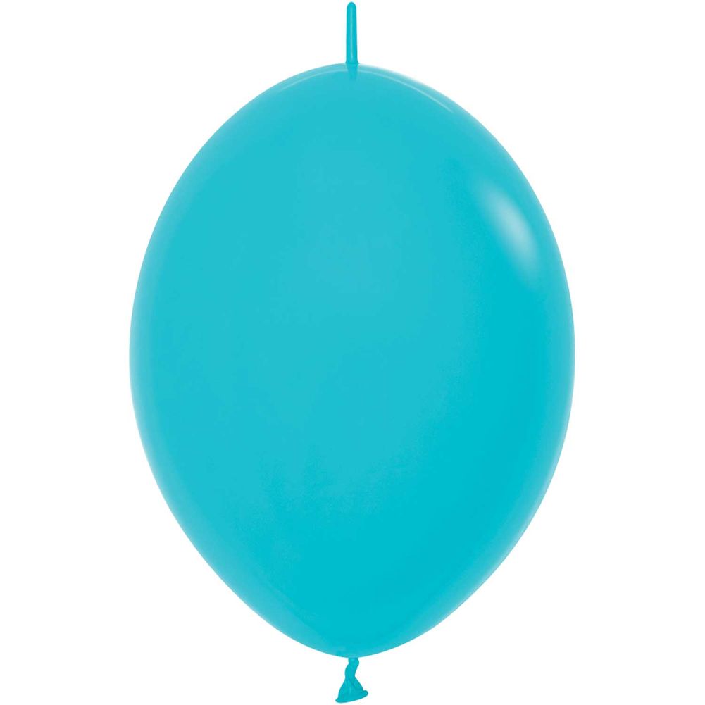 Sempertex 6" Deluxe Turquoise Blue Link-O-Loon Latex Balloons (50ct)
