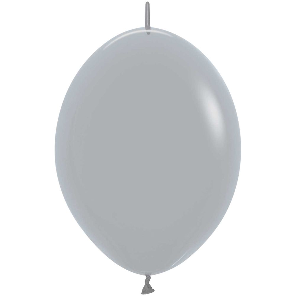 Sempertex 6" Deluxe Gray Link-O-Loon Latex Balloons (50ct)