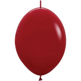 Sempertex 6" Deluxe Imperial Red Link-O-Loon Latex Balloons (50ct)