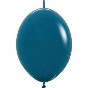 Sempertex 6" Deluxe Deep Teal Link-O-Loon Latex Balloons (50ct)