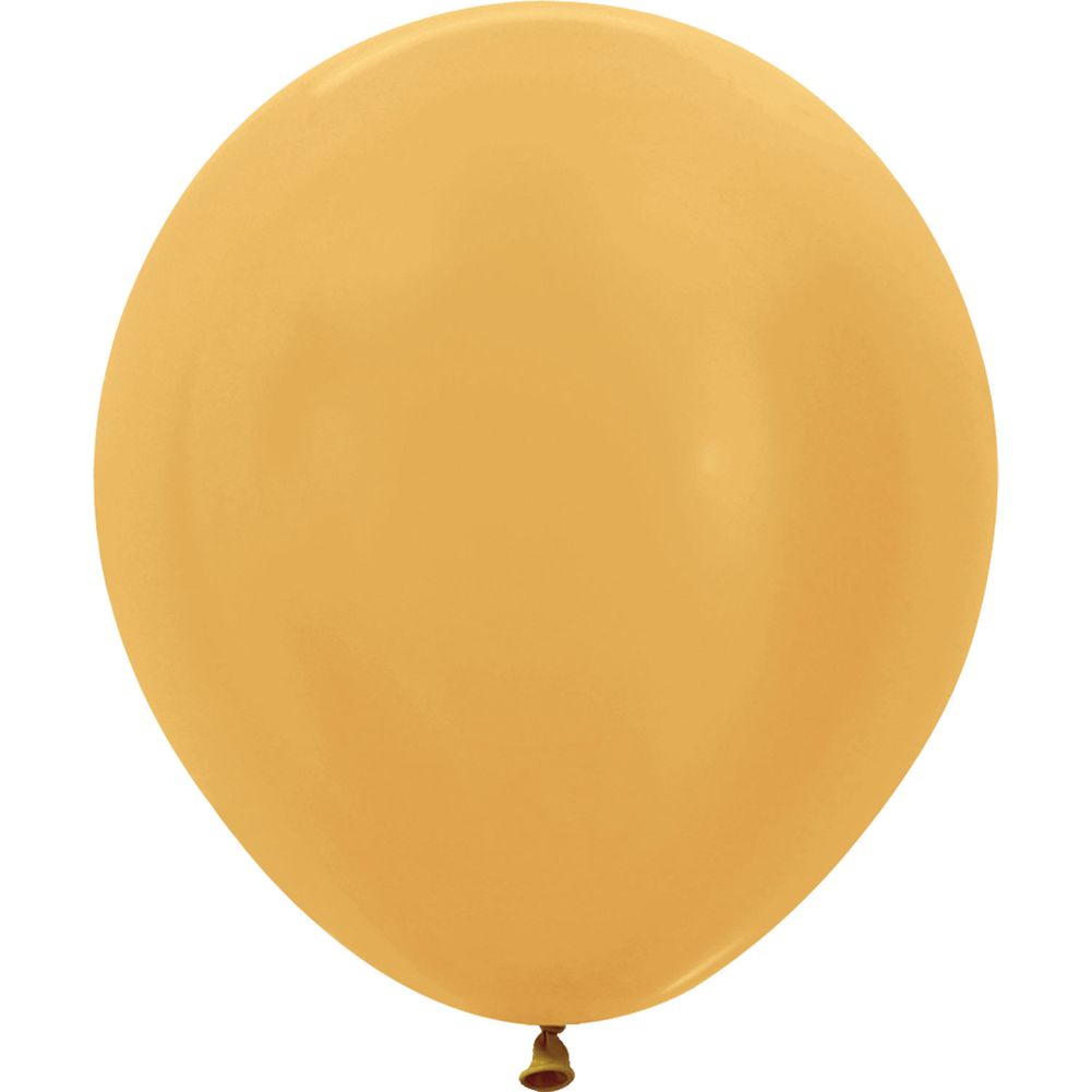 Sempertex 18" Metallic Gold Latex Balloons (25ct)