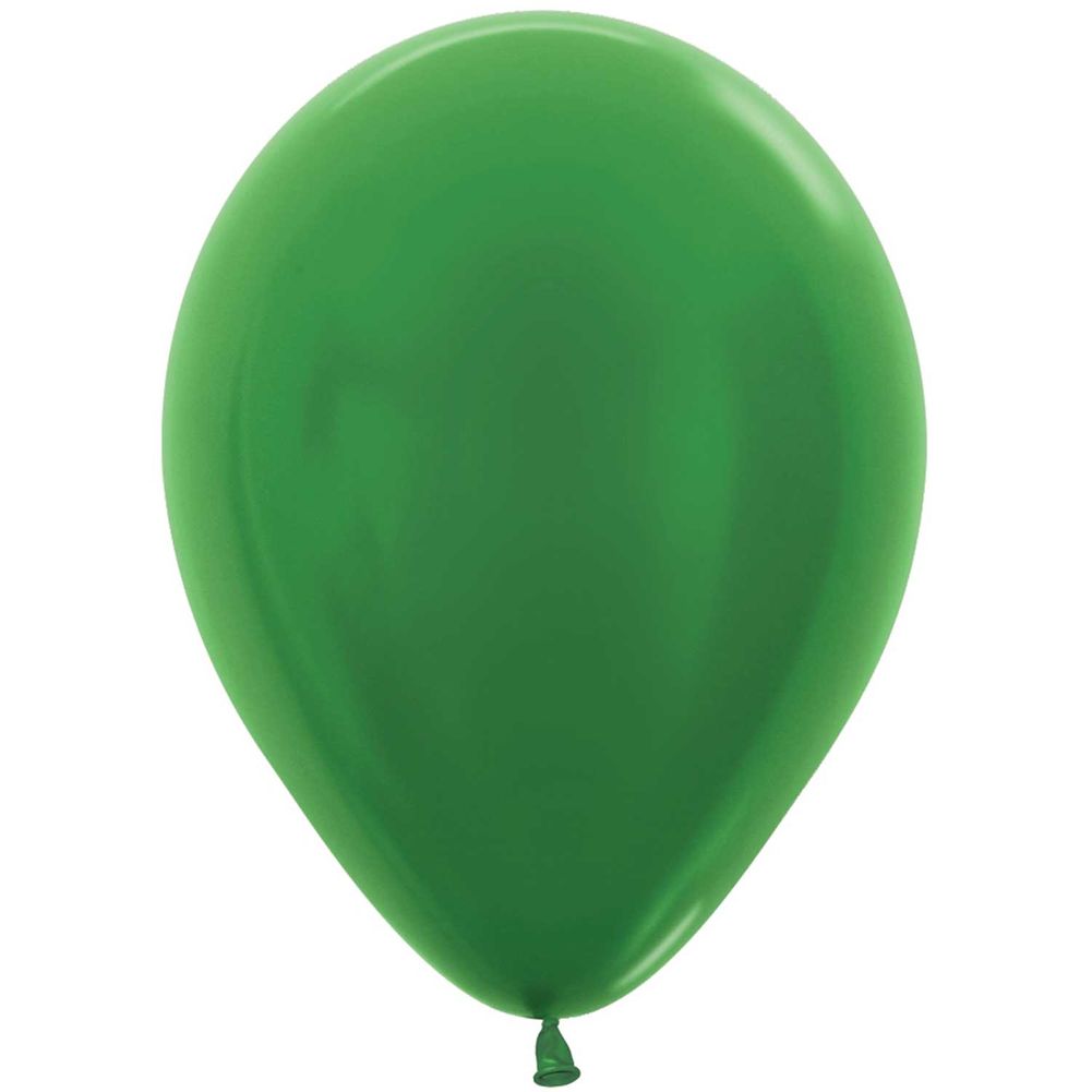 Sempertex 18" Metallic Green Latex Balloons (25ct)