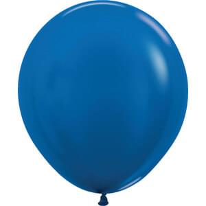 Sempertex 18" Metallic Blue Latex Balloons (25ct)