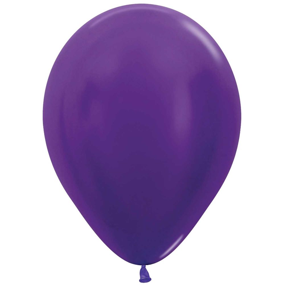 Sempertex 18" Metallic Violet Latex Balloons (25ct)