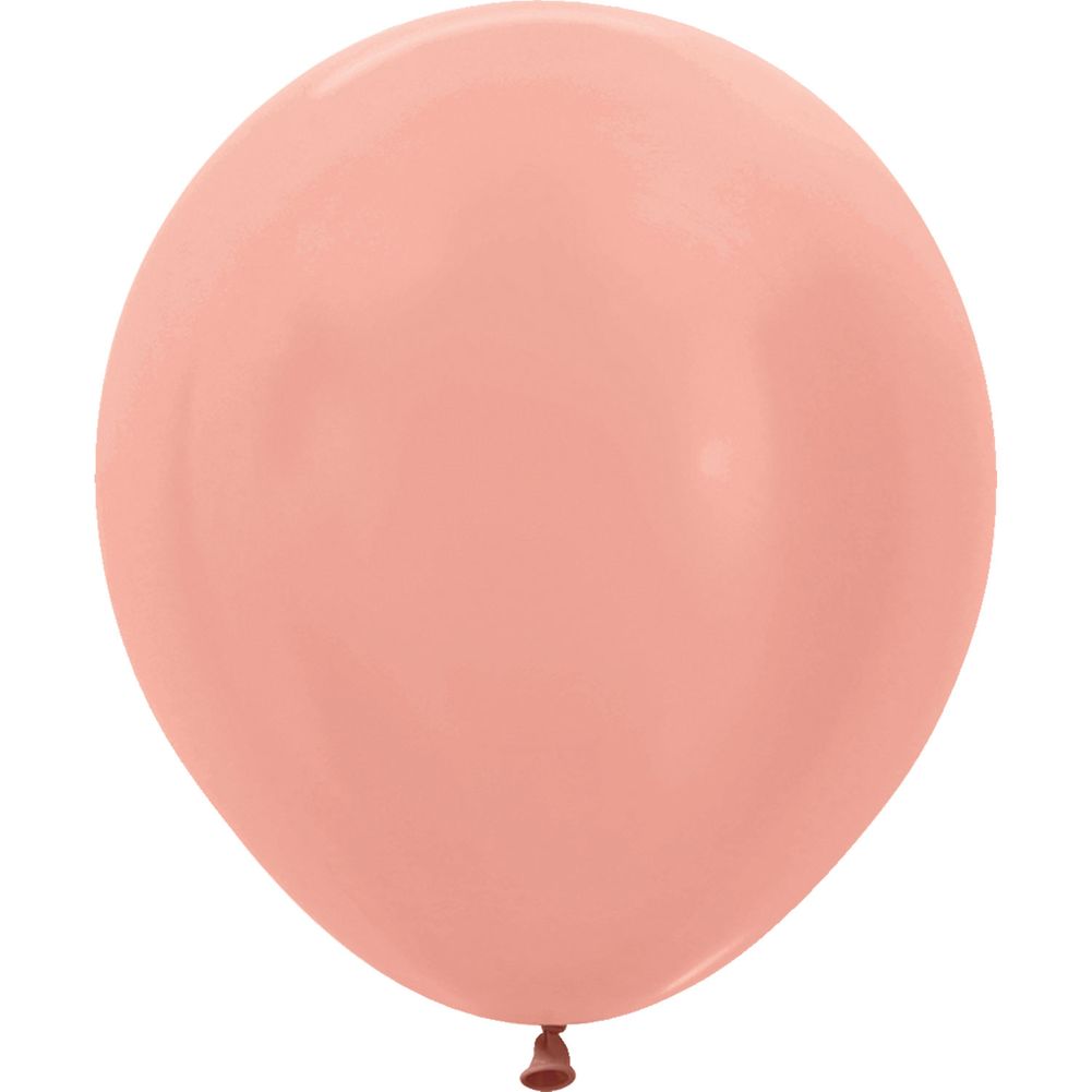 Sempertex 18" Metallic Rose Gold Latex Balloons (25ct)