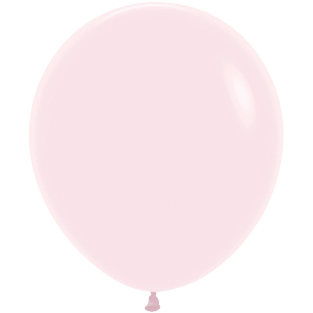 Sempertex 18" Pastel Matte Pink Latex Balloons (25ct)